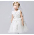 Robe blanche de Cérémonie de Communion 80-150cm