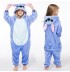 Costume Pigiama Animale Blu 3-10 anni