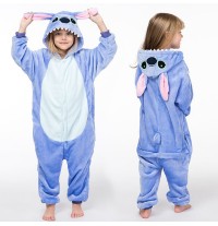 Costume pyjama d'Animal Bleu 3-10 ans