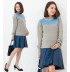 Organic cotton maternity and nursing sweater