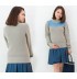 Organic cotton maternity and nursing sweater