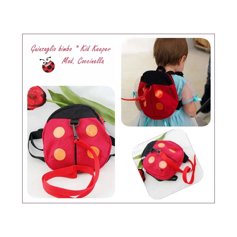 Kid Keeper Safety Harness With Backpack model Ladybug