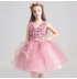 Flower girl ceremony formal dress pink 100-150cm