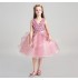 Flower girl ceremony formal dress pink 100-150cm