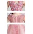 Flower girl ceremony formal dress pink 100-150cm