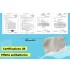 Washable re-usable face mask with organic cotton inner side