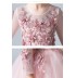 Flower girl formal dress pink 100-160cm