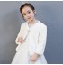 Boléro blanc hivernal pour petite fille 100-160cm