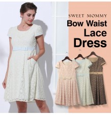 Maternity and nursing lace formal dress 