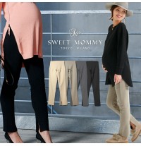 Adjustable Waist Warm Maternity Trousers