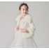 Bolerino elegante bianco invernale bambina