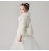 Boléro hivernal pour petites filles blanc