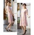Robe de grossesse et allaitement de cérémonie longueur genou