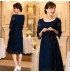 Robe de grossesse et allaitement de cérémonie longueur genou