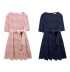 Robe de grossesse et allaitement de cérémonie longueur genou