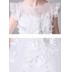 Robe avec broderies blanche fille-demoiselle d'honneur 100-160cm