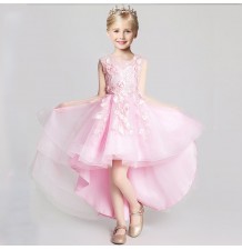 Flower girl formal dress pink colour 100-160cm