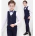 Ensemble pour enfant / garçon 4 pièces bleu à carreaux 100-170 cm