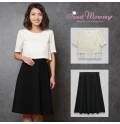 Robe de grossesse et allaitement bicolore 2 pièces