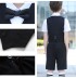 Ensemble de cérémonie d’été pour enfant 4 pièces bleu noir
