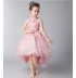 Robe rose de cérémonie fille demoiselle d'honneur 100-160cm