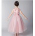 Robe rose de cérémonie fille demoiselle d'honneur 100-160cm