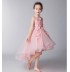 Robe rose de cérémonie fille demoiselle d'honneur 100-160cm