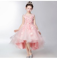 Robe rose de cérémonie fille demoiselle d'honneur 130-140cm