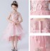 Robe rose de cérémonie fille demoiselle d'honneur 100-160cm