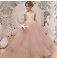 Robe de cérémonie fille-demoiselle d'honneur sur mesure