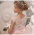 Robe de cérémonie fille-demoiselle d'honneur sur mesure