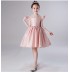 Pink flower girl formal dress 100-160cm