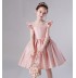 Pink flower girl formal dress 100-160cm