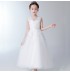 Vestito bianco cerimonia bimba damigella 100-160cm