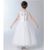 Robe blanc de cérémonie fille-demoiselle 100-160cm