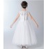 Vestito bianco cerimonia bimba damigella 100-160cm