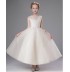 Vestito bianco cerimonia bimba damigella 100-160cm