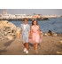 Flower girl ceremony formal dress pink 100-150cm
