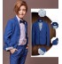 Boy / teen formal suit 7 pcs 110-160 cm blue