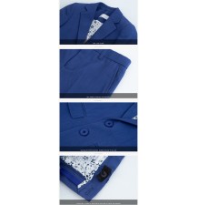 Boy / teen formal suit 7 pcs 110-160 cm blue