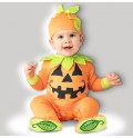 Costume Zucca di Halloween Incharacter 0-24 mesi
