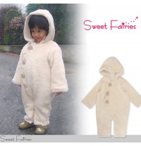 Barboteuse/costume de carnaval "Snow Baby" de coton biologique