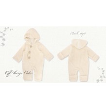 Barboteuse/costume de carnaval "Snow Baby" de coton biologique