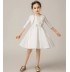 Flower girl ceremony white dress/formal set 100-160cm