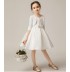 Flower girl ceremony white dress/formal set 100-160cm