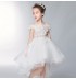 Flower girl pink formal dress 100-160 cm