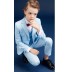 Completo cerimonia bambino / ragazzo azzurro 5 pz 110-165cm
