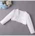 Embroidered Girl Formal Bolero White 90-150cm