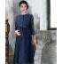 Robe longue en dentelle pour la grossesse et l'allaitement à manches 3/4