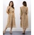 Robe longue en dentelle pour la grossesse et l'allaitement à manches 3/4